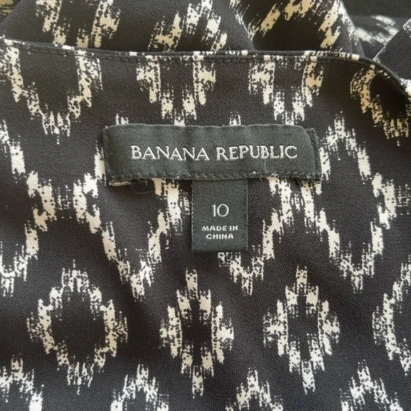 Banana Republic Black and White Patterned Romper - Picture 8 of 10